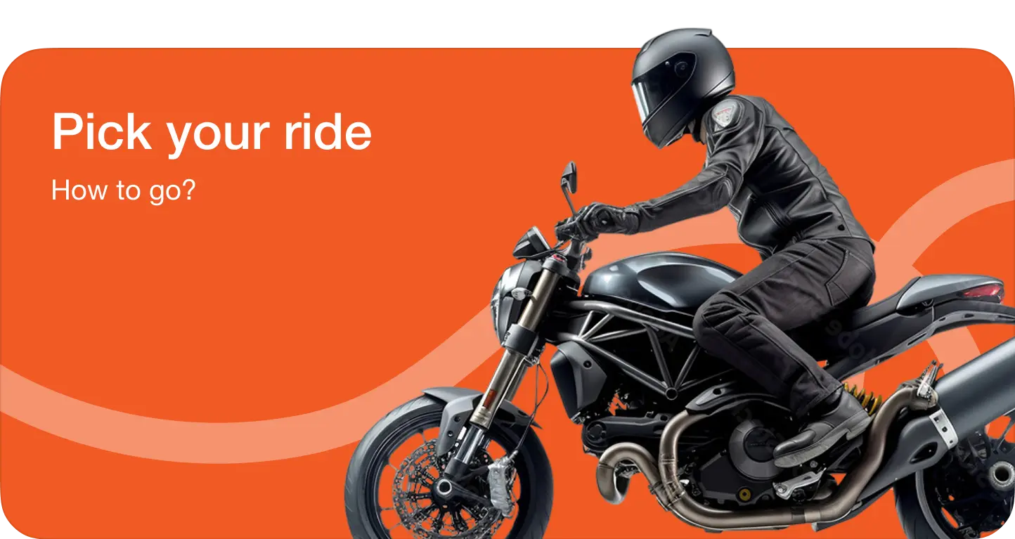 Step 2 - Pick your ride